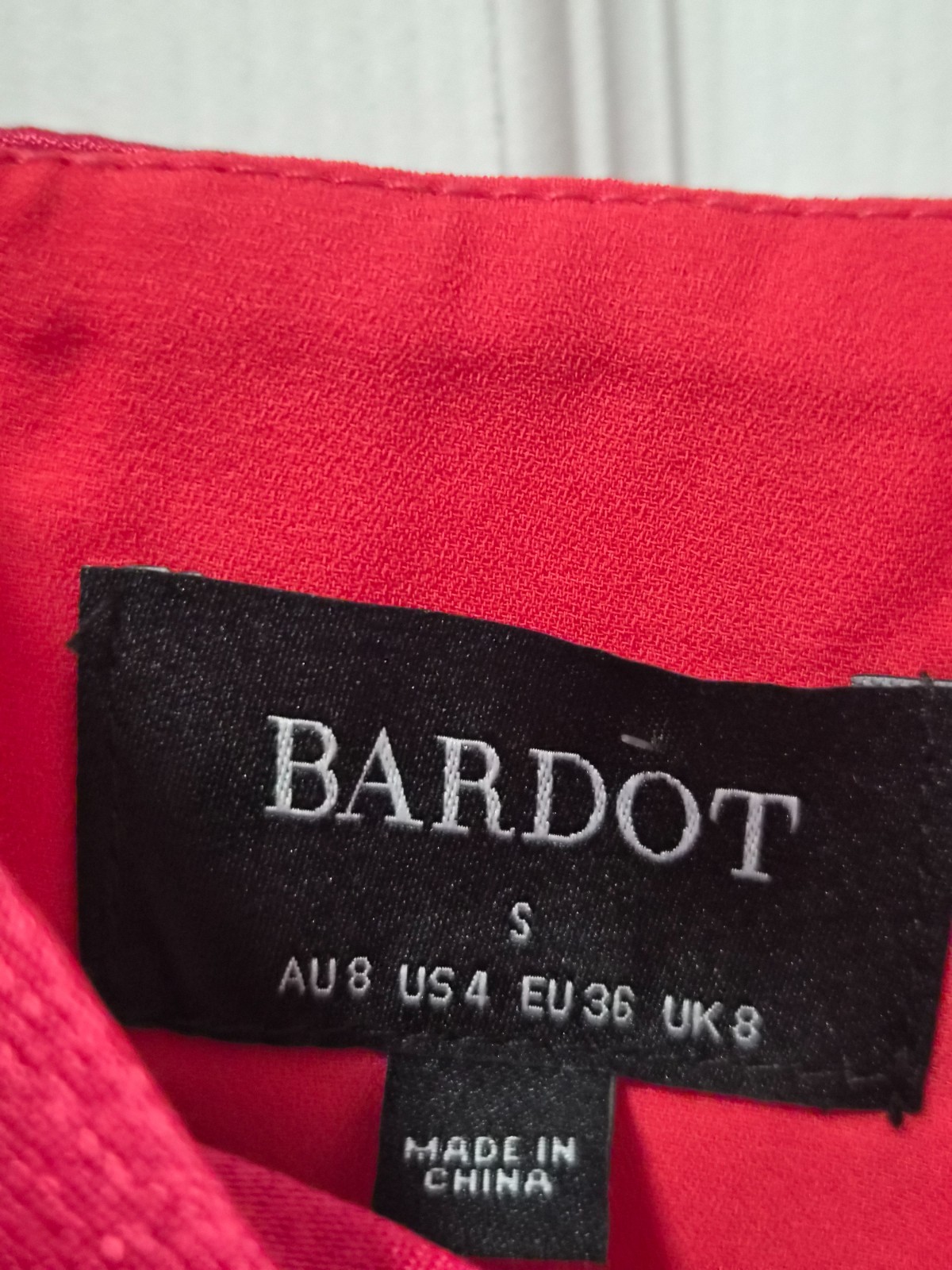 bardot red dress sexy high side slit