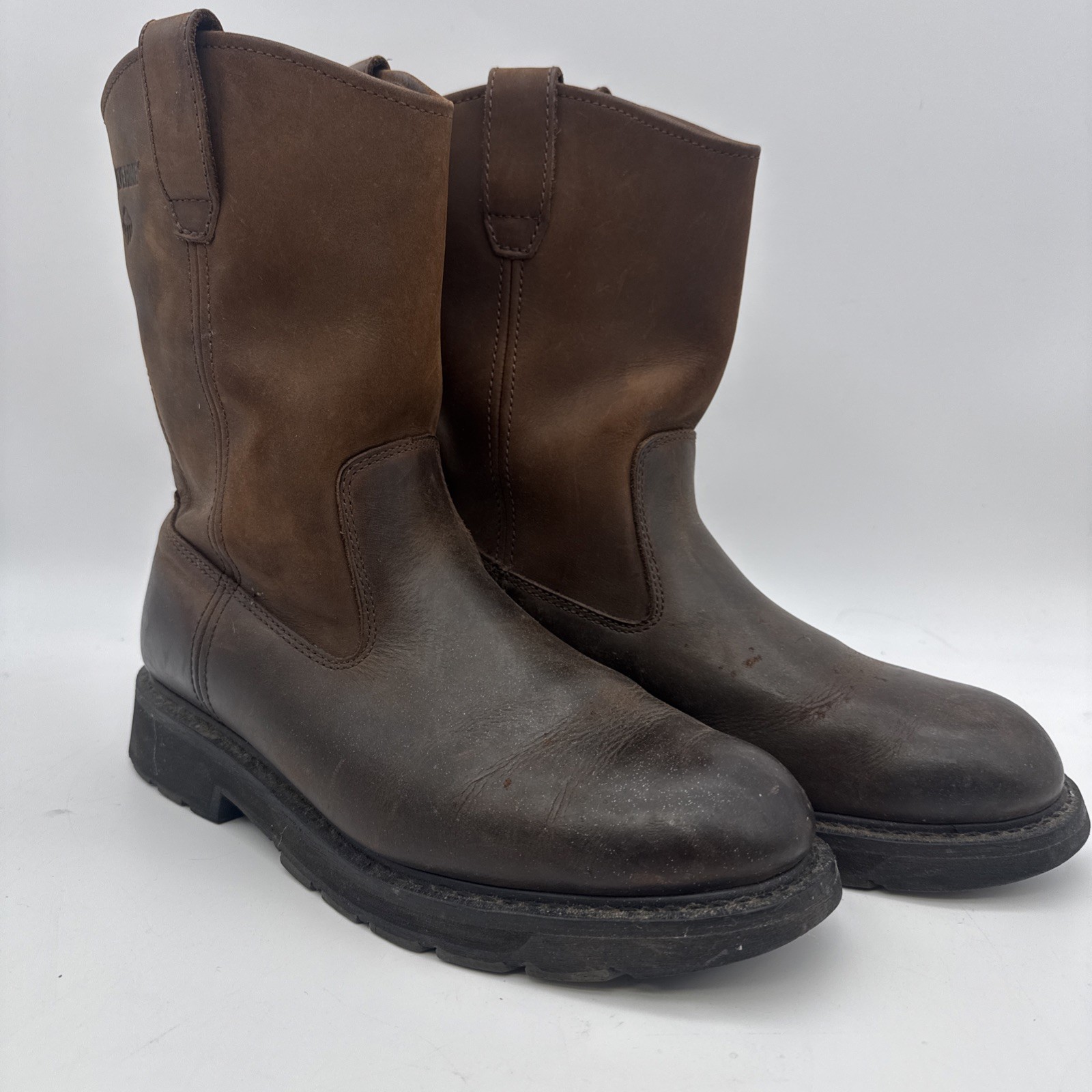 Wolverine Wellington W04727 Men’s Brown Leather Work Western Boots Size 11.5 EW