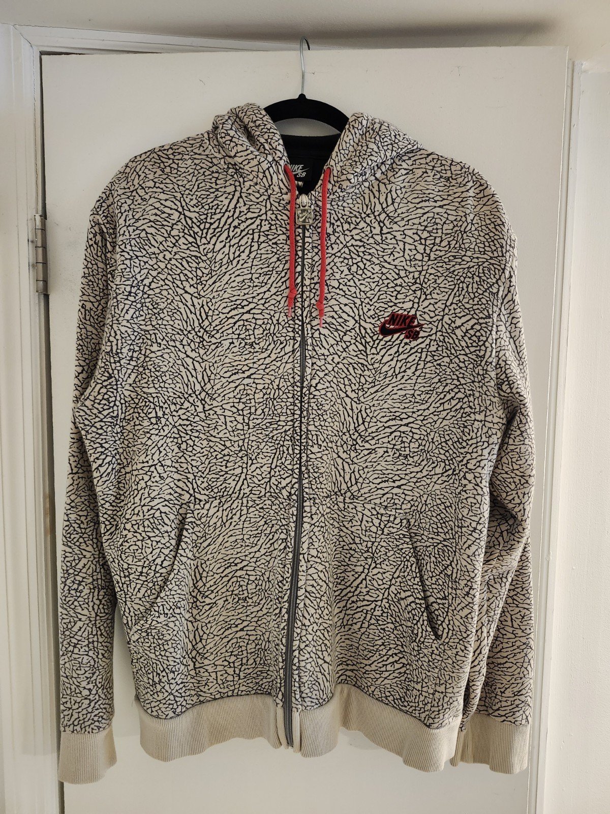 Nike SB Jordan/Elephant Print Full Zip Hoodie 2007 P-Rod Size Medium