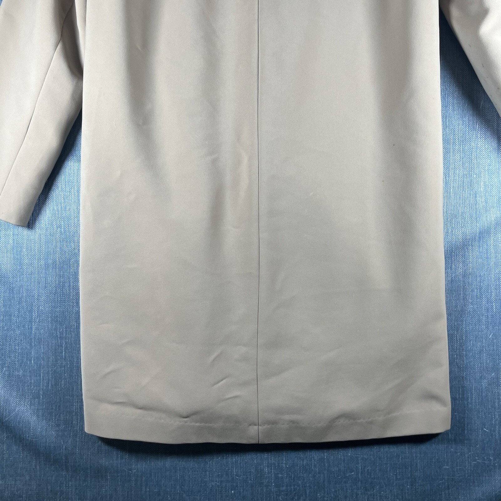 Gallery Womens Overcoat Size S Beige Polyester Button Closure