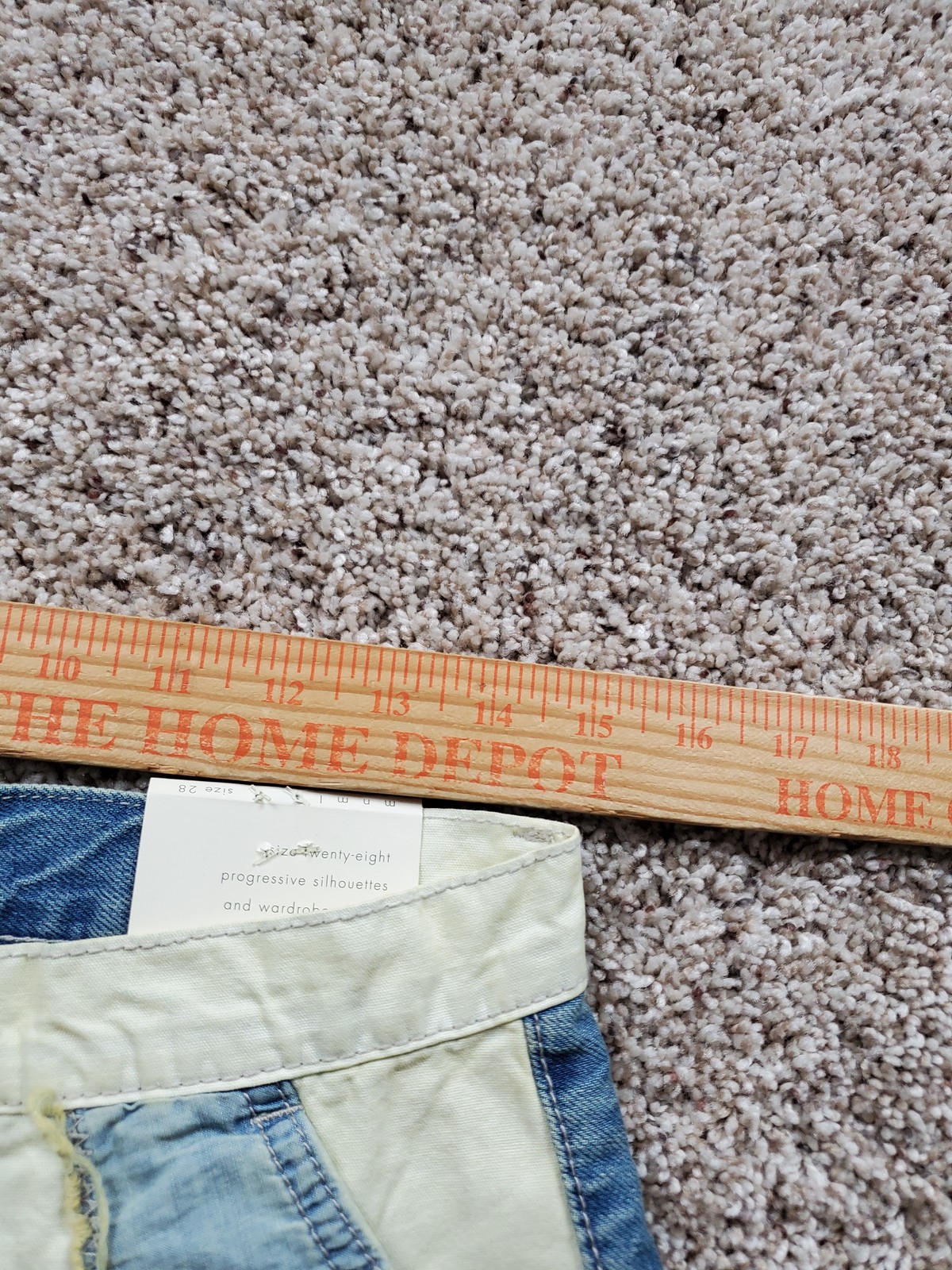 Mnml Jeans Mens 28 Patchwork Distressed Frayed Denim Straight Leg Streetwear NWT