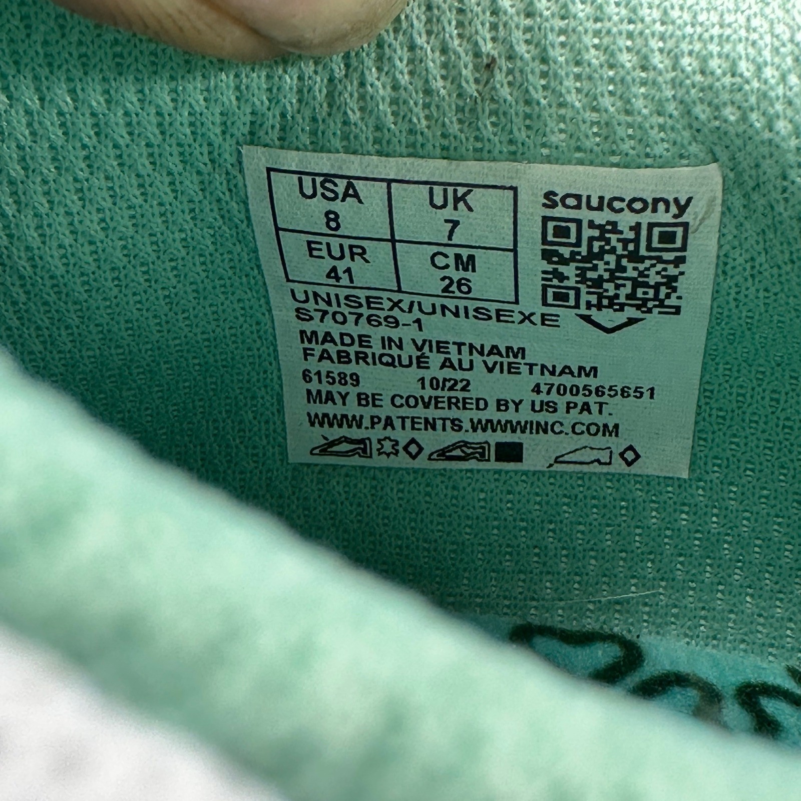 Saucony Shadow 5000 Mens Size 8 Green White Retro Running Sneakers S70769-1