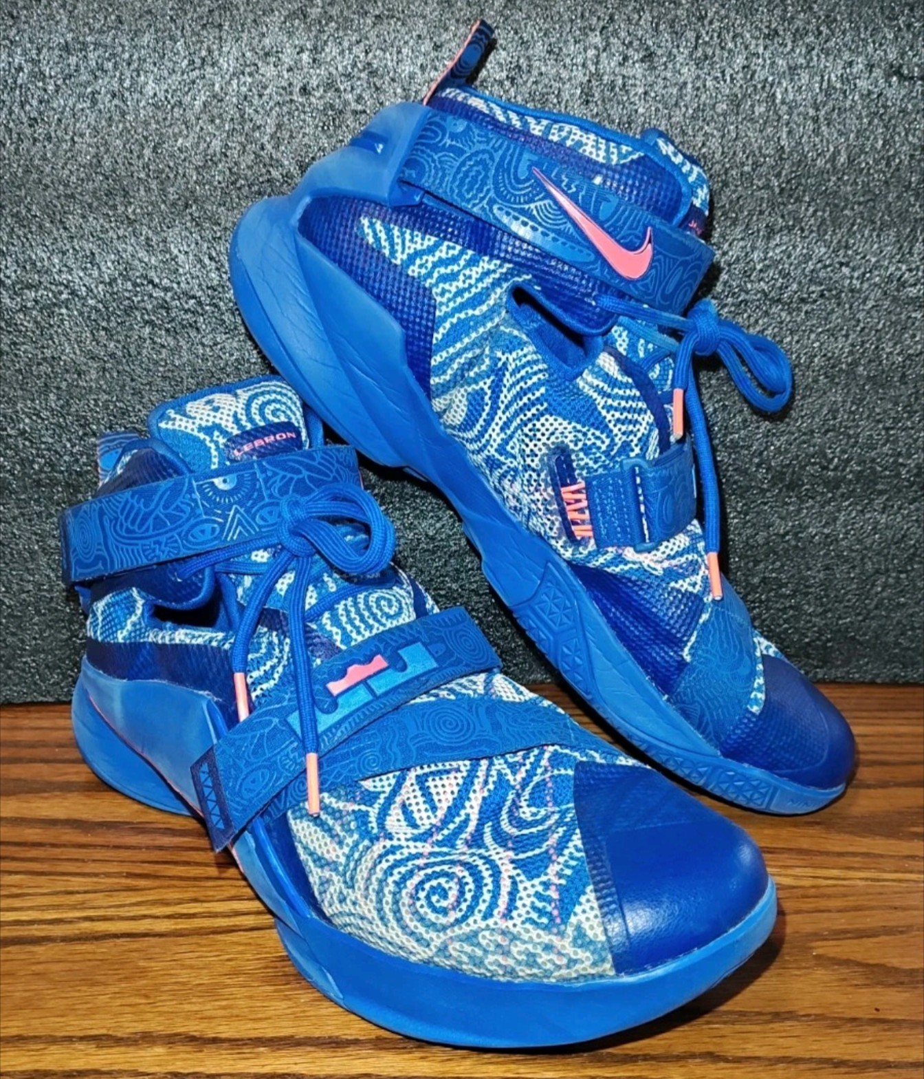 ✨Nike LeBron Soldier 9 LE EP Freegums Royal💠Blue Men 14 Box✔Hardly💯Worn✔RARE🔥