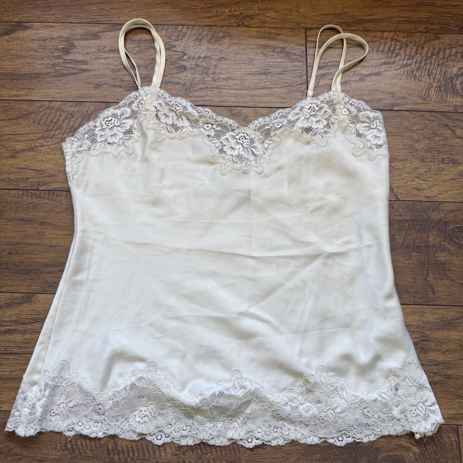 Lauren Ralph Lauren Black Label Ivory Lace Camisole Top Size S