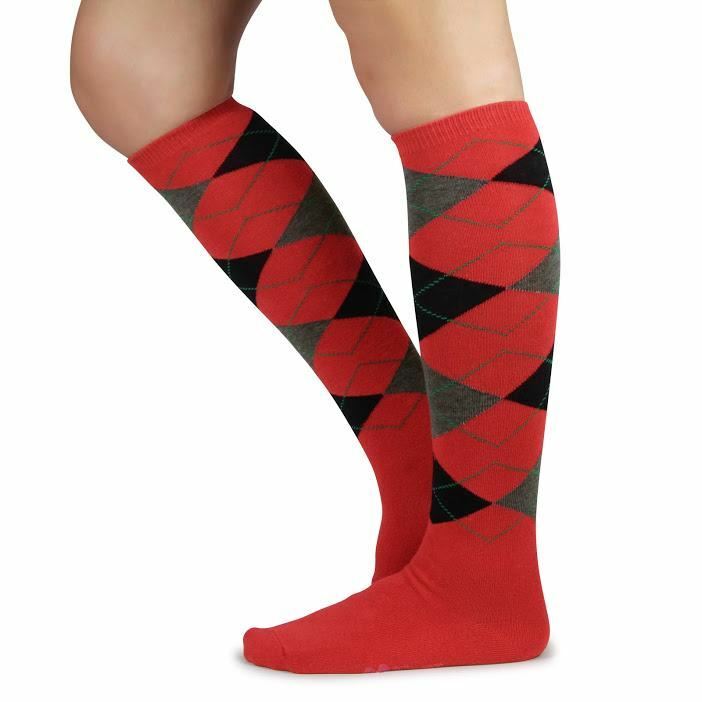 Spotlight Hosiery Elite Quality Argyle Womens Knee Highs Socks-You choose Color