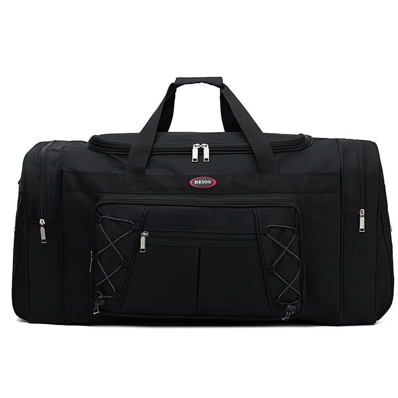 72L 26″ Zippered Duffle Luggage Bag Large Waterproof Travel Sports Handbag Black