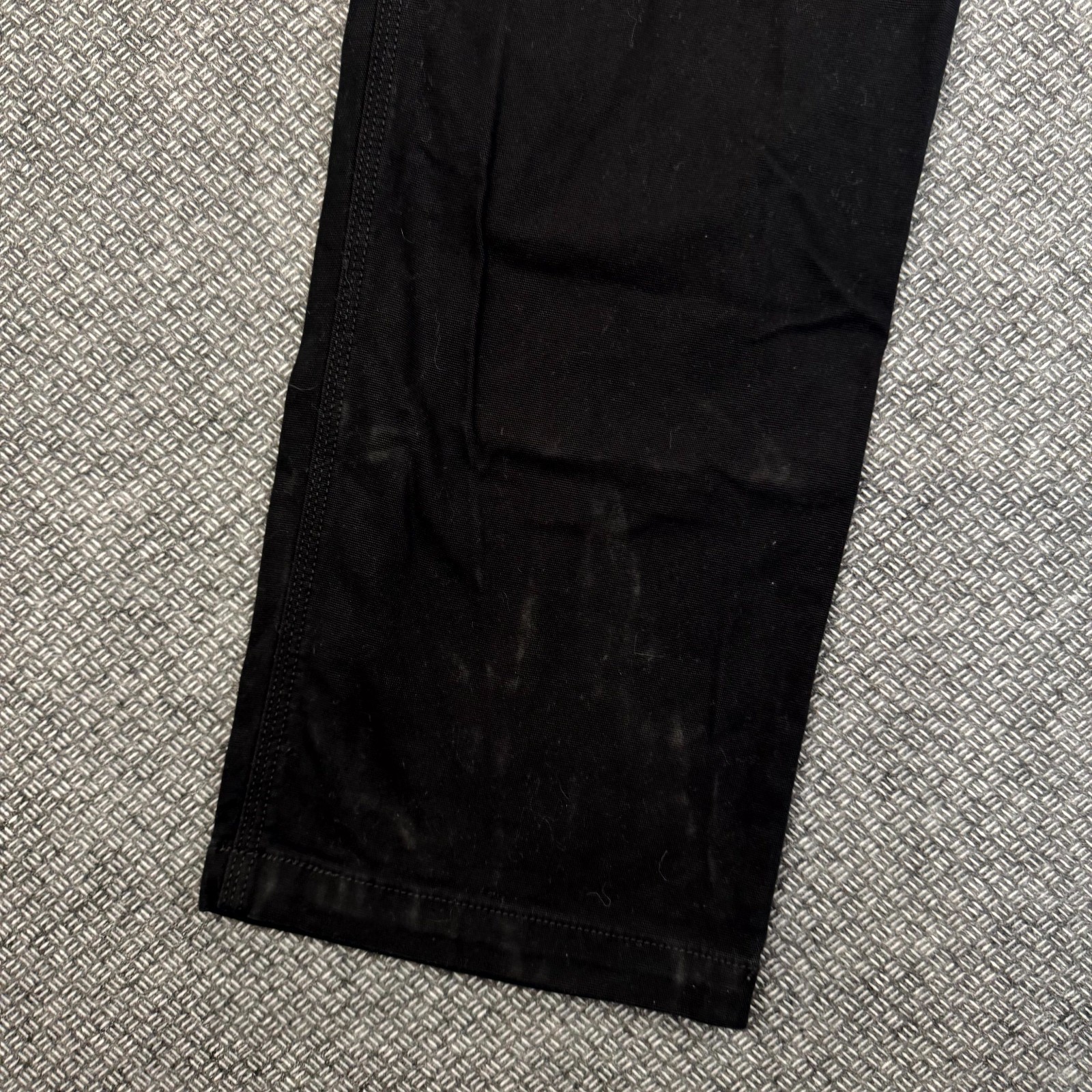 Carhartt Utility Work Pants Men 38×30 Black Relaxed Fit Hammer Loop Straight Leg