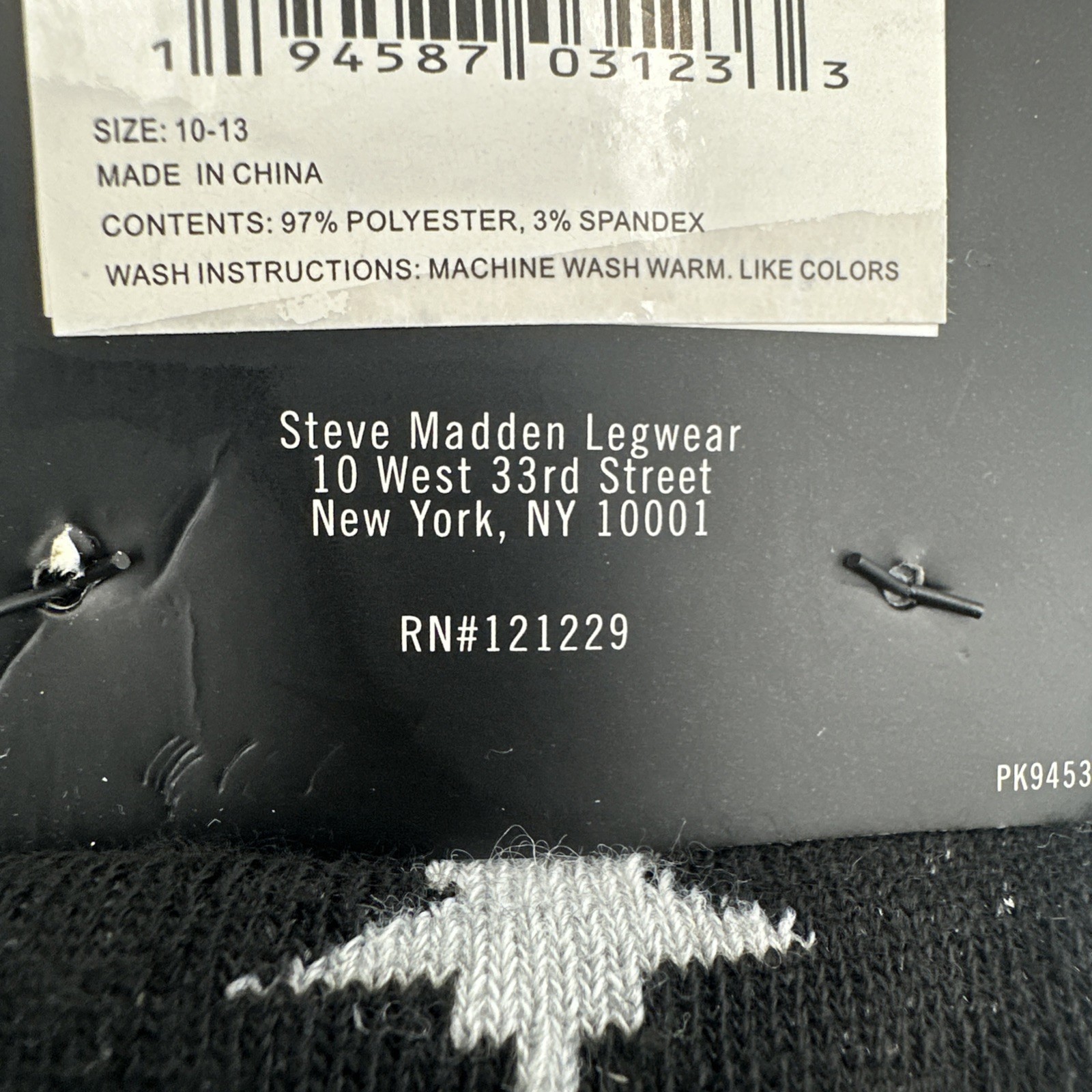 Low-Cut Socks 8-Pair White Black Gray Stars & Logo by Steve Madden Gray Black