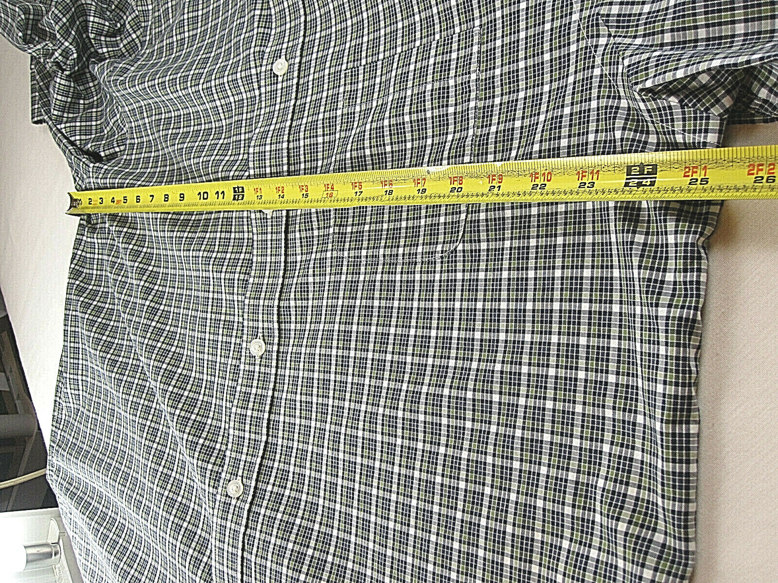 Daniel Cremieux Men’s L/S Button Up Shirt Gray Check XL [ 50in Chest 35L ]