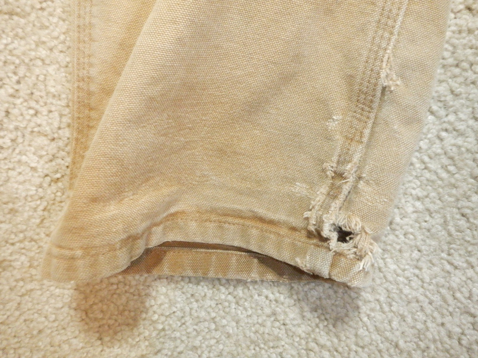 Carhartt Work Pants, Distressed Faded Well worn Stains rips, B11, Mens 31/30