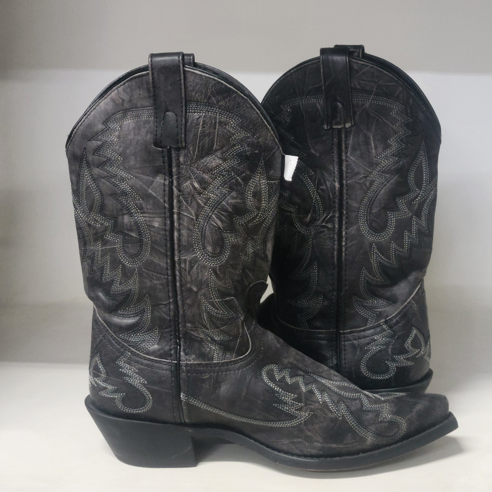 Laredo Mens Garrett Western Boot Black (LEFT 9.5EW / RIGHT 9.5D)