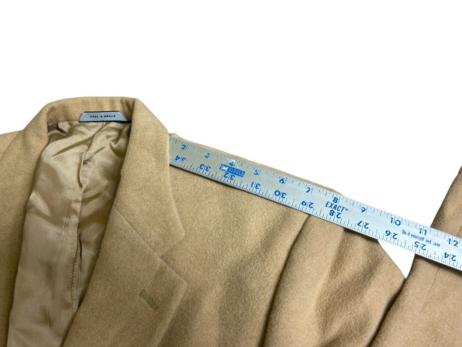 BROOKS Brothers 100% Camel Hair Jacket Blazer Sport Coat Beige 42R 42