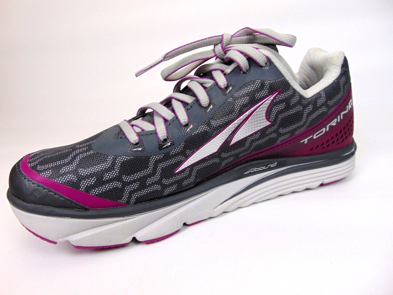 ALTRA Womens Torin IQ Road Running Athletic Shoes, Size 8.0 Med, Gray/Purple NEW