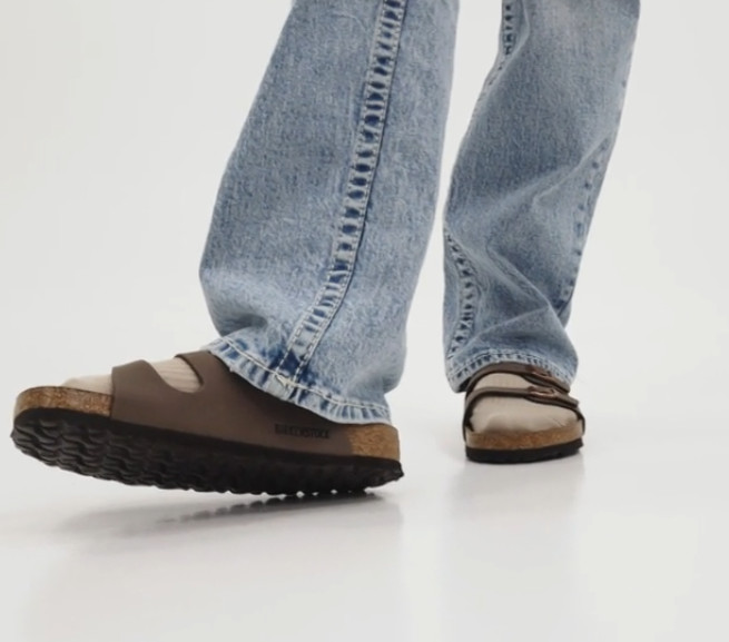 Birkenstock Florida Birkibuc in Mocha Three-Strap Soft Footbed Unisex Sandals