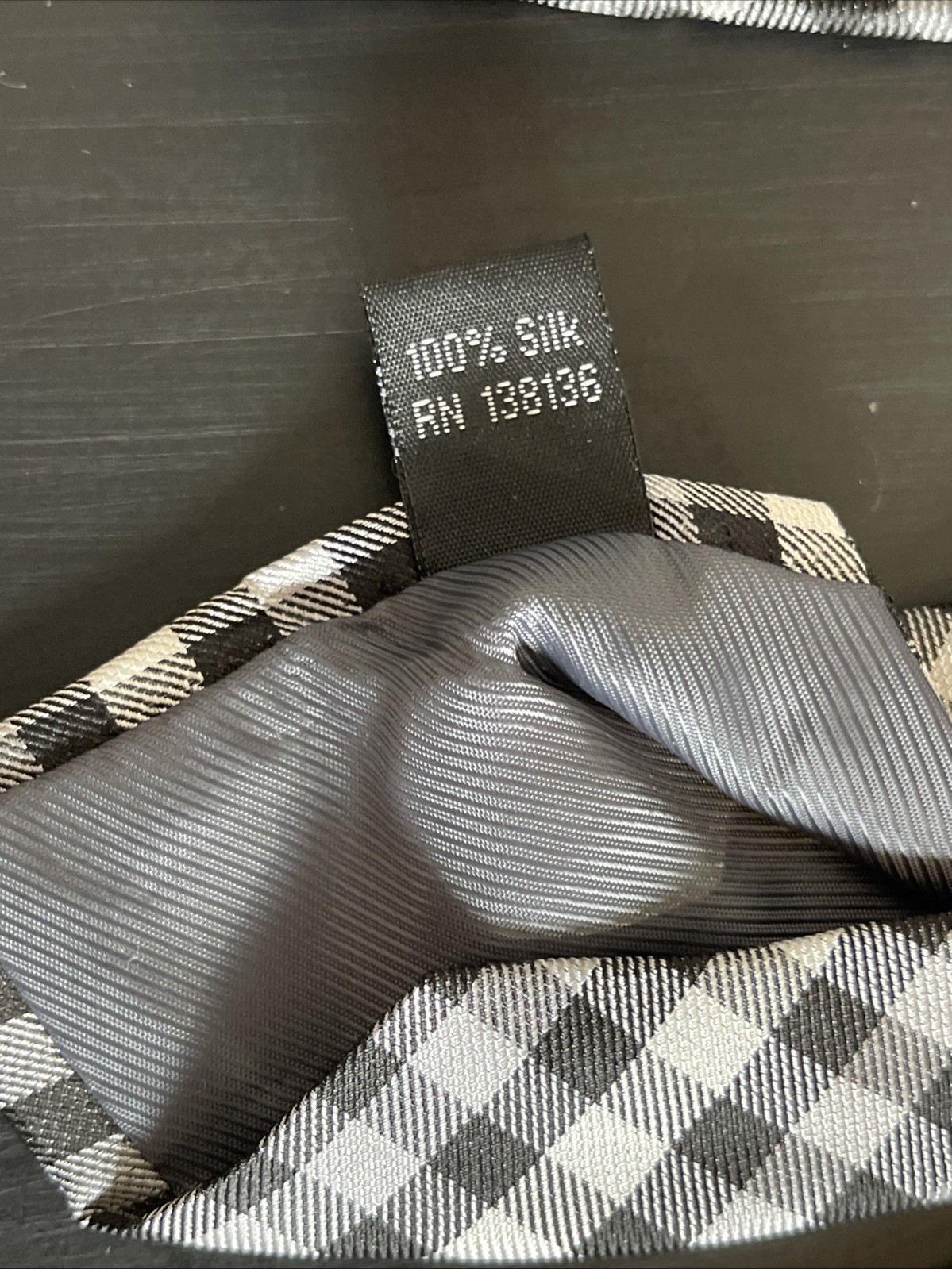 Esquire Black And White 100% Silk Thai 3.25 Inches Wide