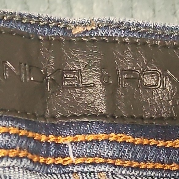 Nickel & Iron Men’s Blue Denim Jeans Straight Stretch Mid Rise 5-Pocket