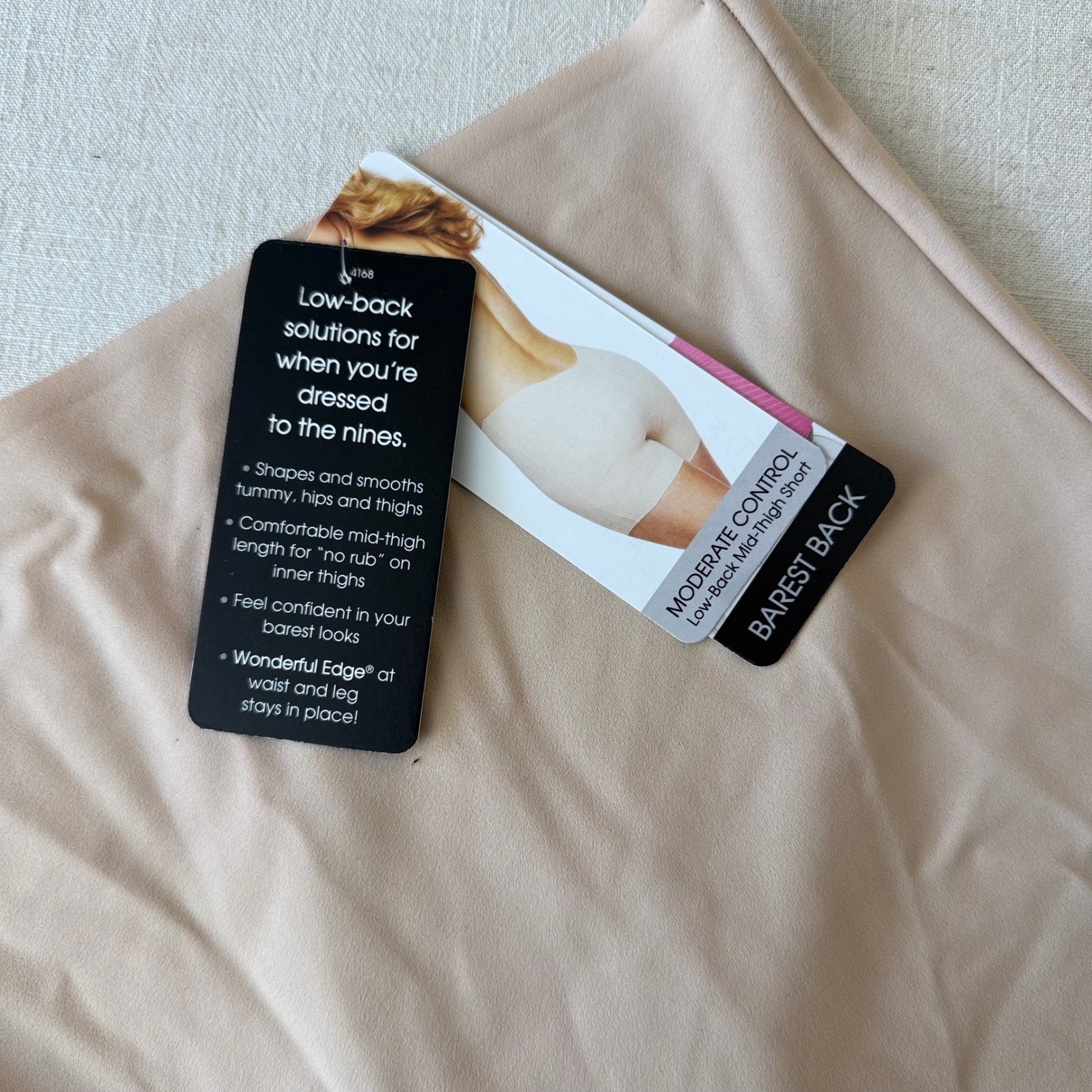TC Fine Intimates Barest Back Low-Back Mid-Thigh Shapewear Warm Beige Med
