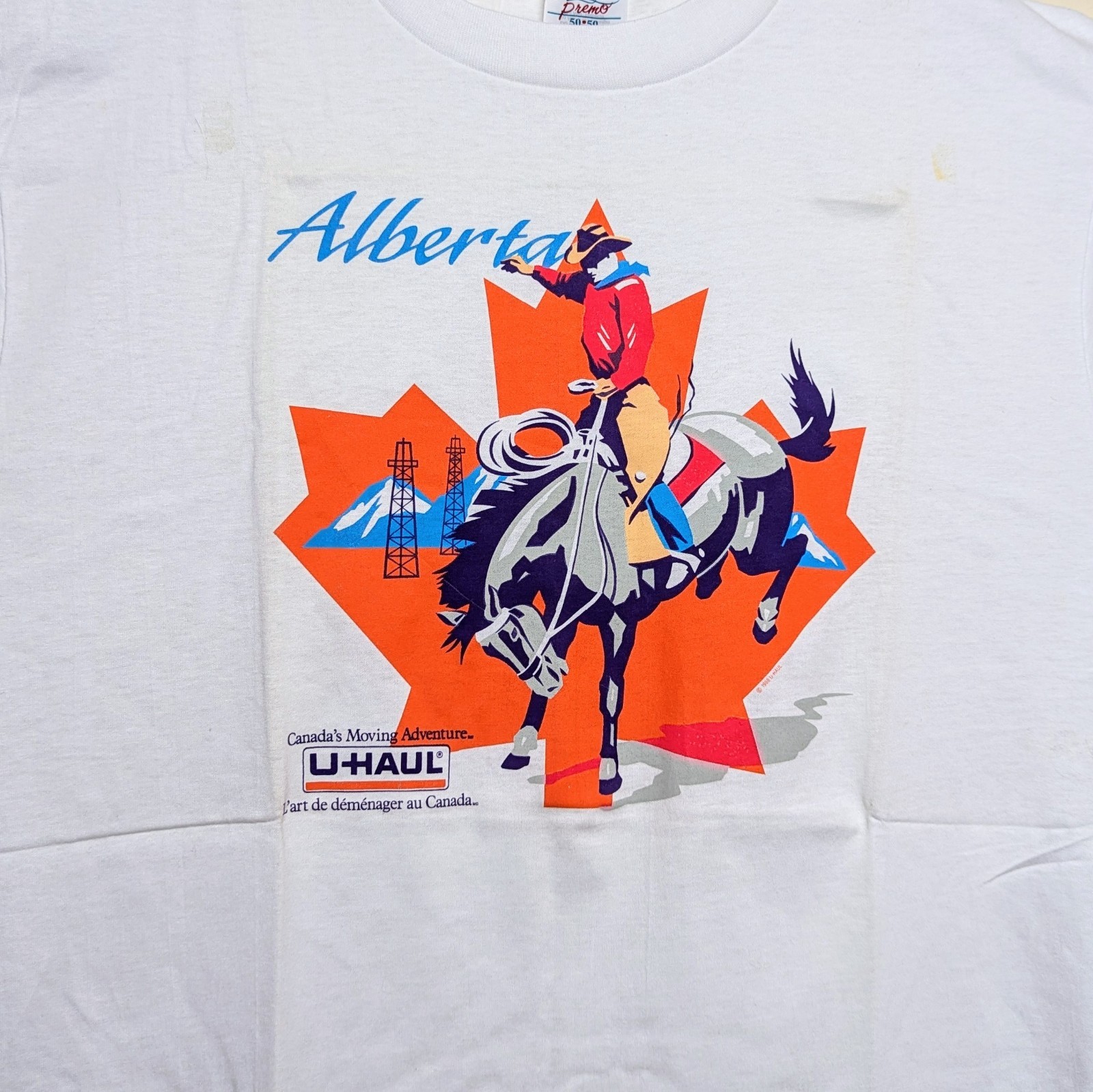 Vintage U-Haul Alberta Canada Moving Adventure 1988 Single Stitch Shirt XL DS
