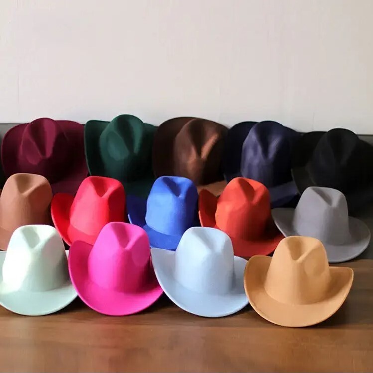 Western Cowboy, Cowgirl Hat, Adjustable Cotton & Polyester, Men Women, Color