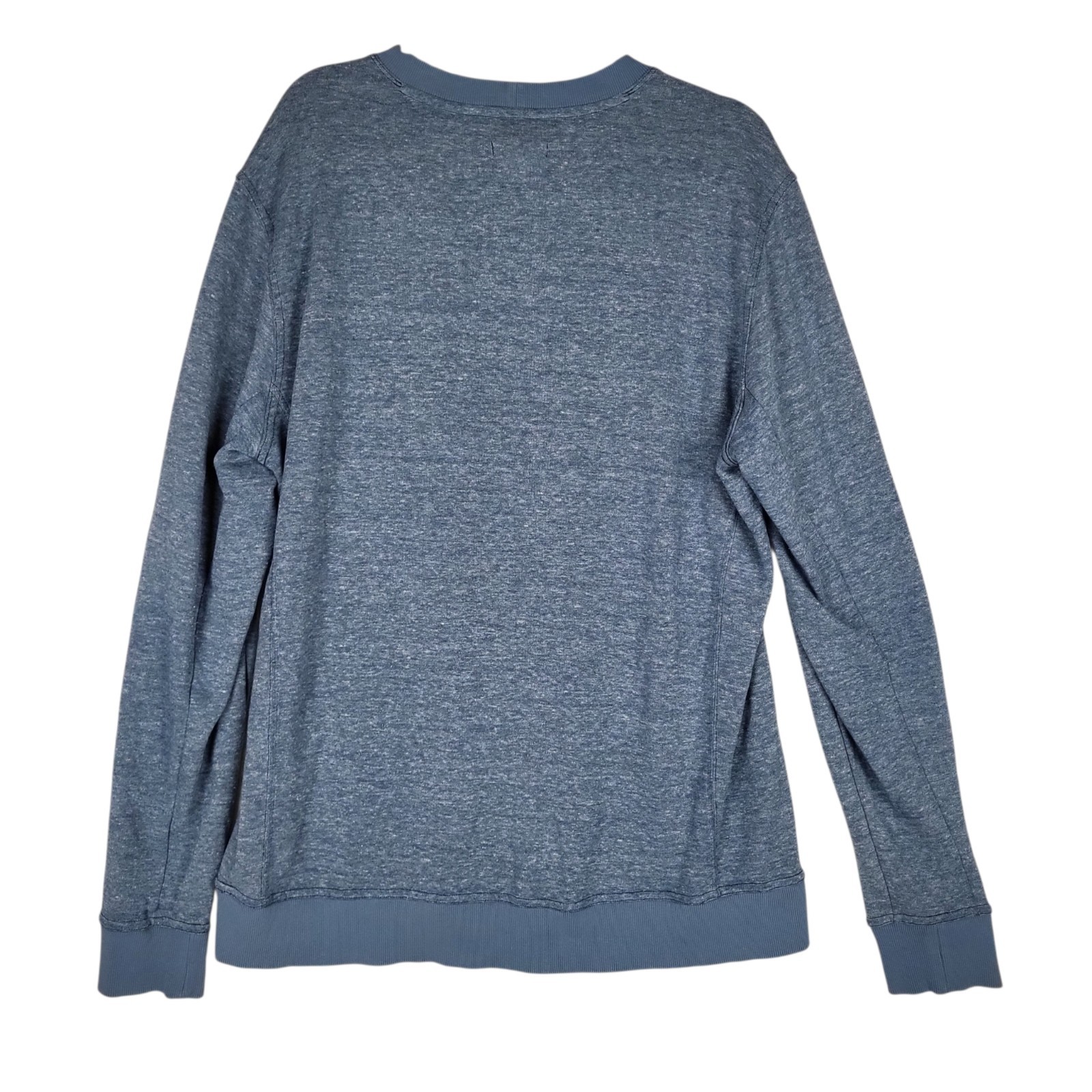 Toad & Co Hemp Sweatshirt Men’s XL Blue Heathered Lightweight Athleisure Lounge