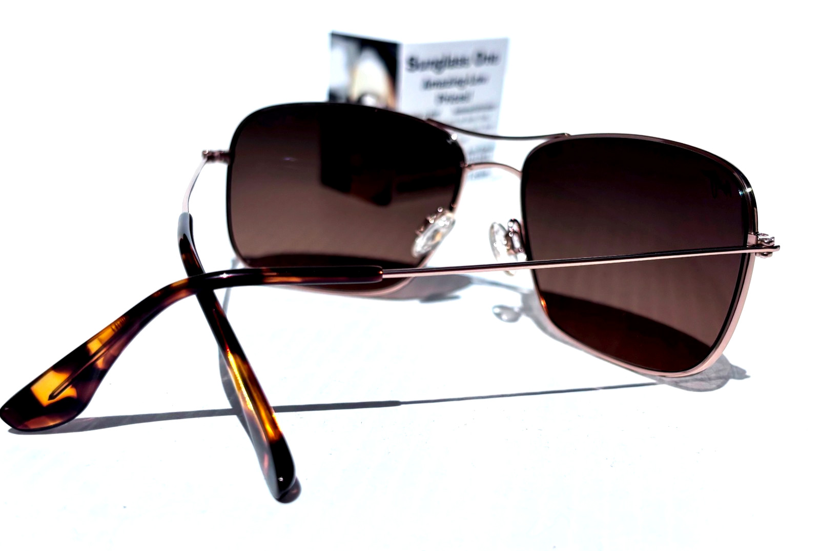 Maui Jim WIKI WIKI Shiny Gold POLARIZED HCL Bronze Lens Sunglass HS246-16