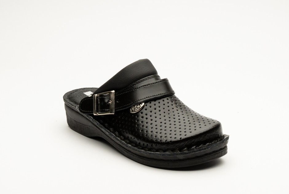 LEON V202 Unisex Medical Clogs Genuine Leather Shoes Comfort Breathable Non-Slip