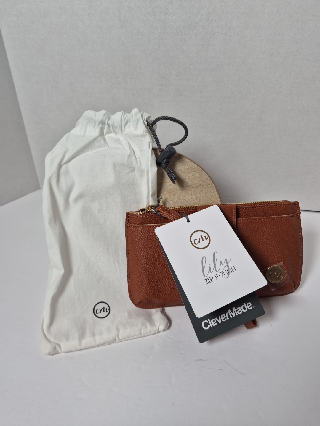 CleverMade Premium Zip Pouch Wallet Clutch