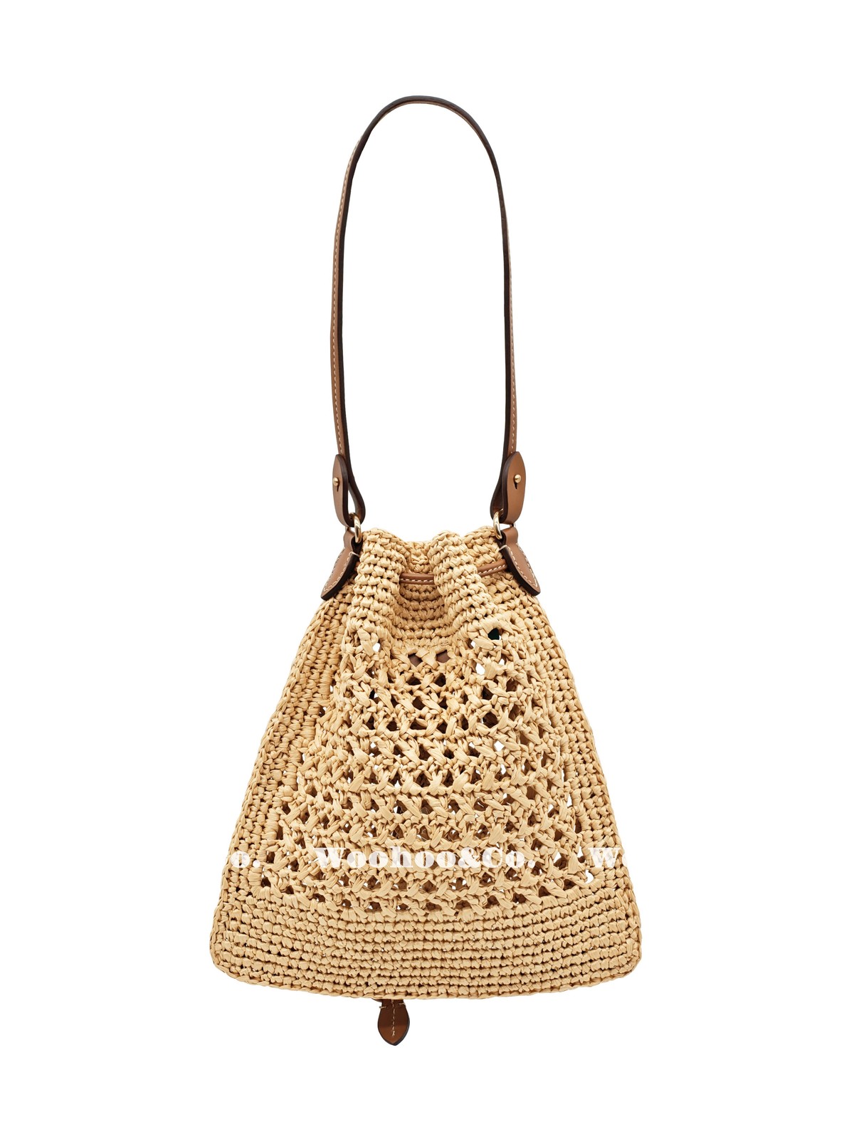 MIU MIU Raffia Fiber Hand Single Shoulder Bag Women’s Length 7.9xHeight 9.1 in