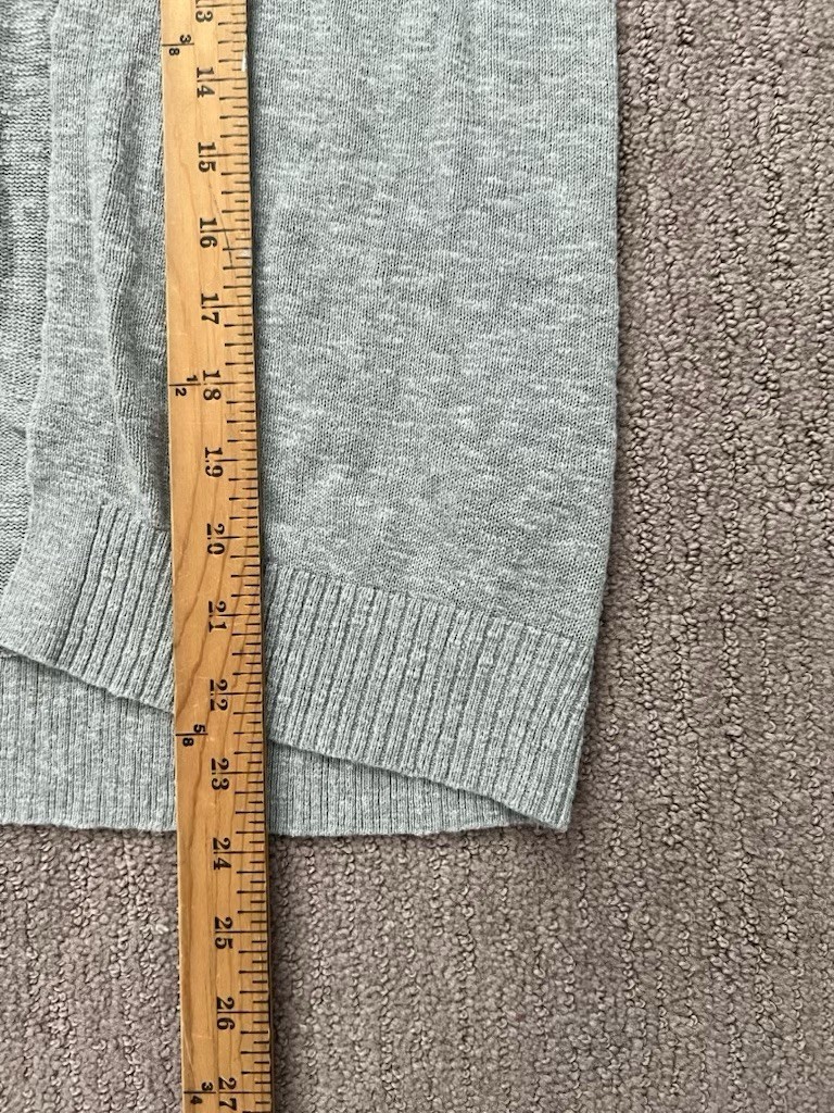 Gap Gray Open Front Cardigan Sweater Womens Small Grandma