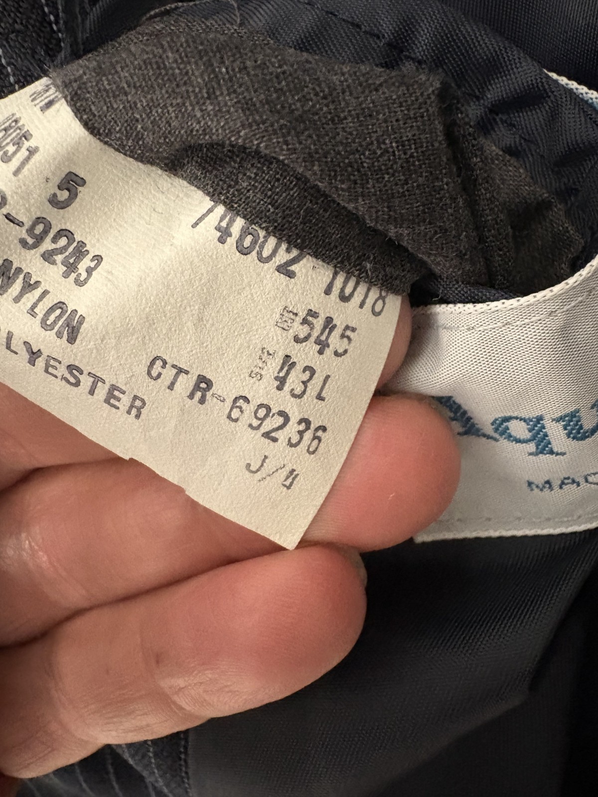 Men’s Blazers/ Sports Coat – Aqua-Sure 43L Navy – Machine Washable Blazer!