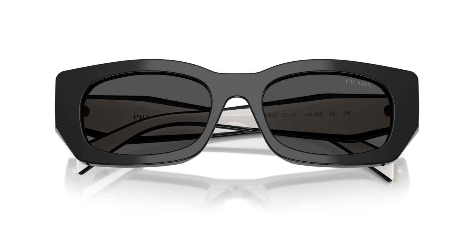 PRADA PR B05S 09Q08Z Black Dark Grey 53 mm Women’s Sunglasses