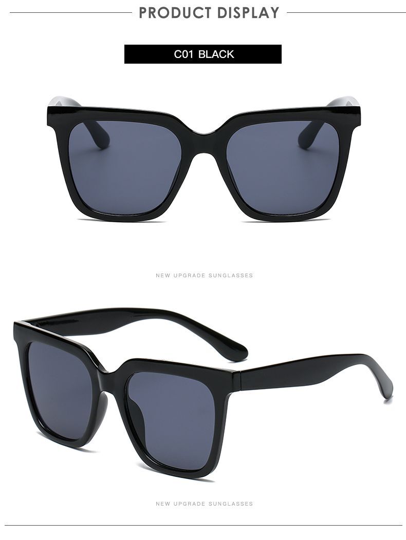 Retro Cateye Square Sunglasses – Plastic Frame Polycarbonate Gradient Lenses