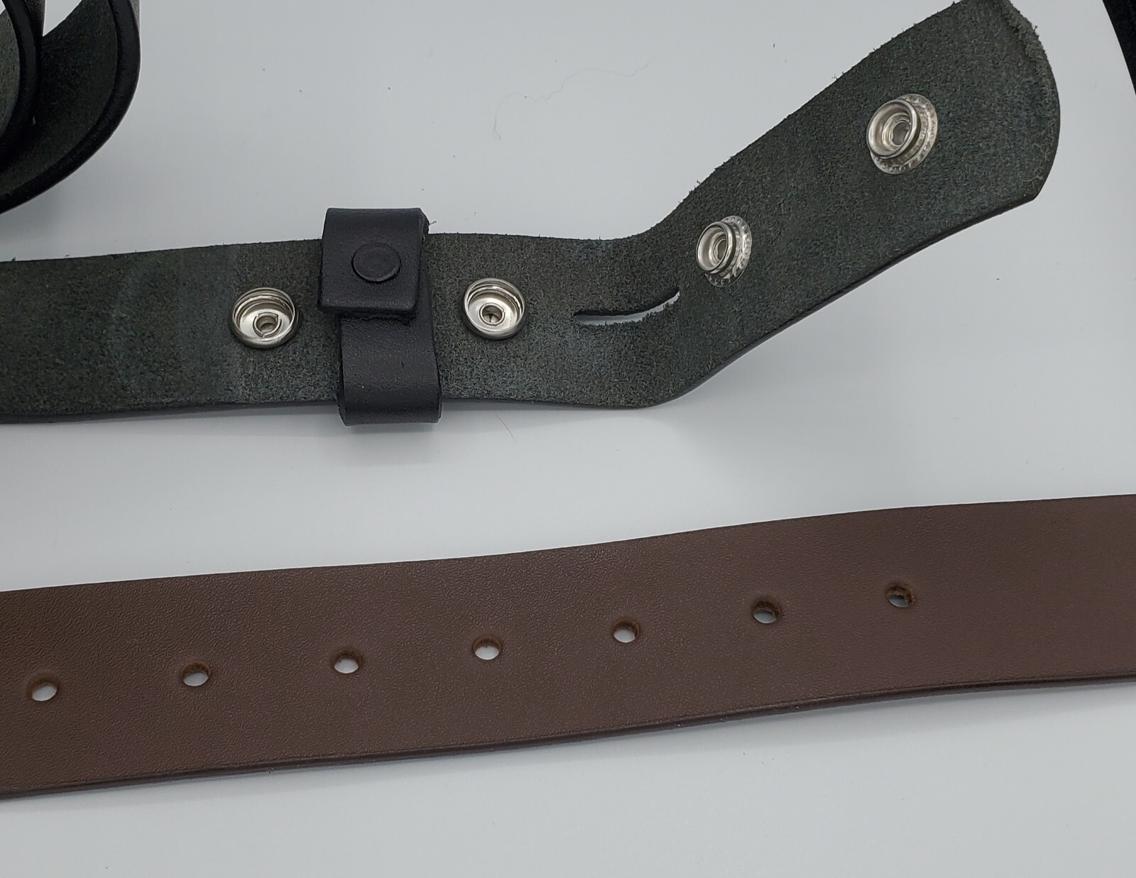 Genuine Leather Belt 1″- 2.5cm Wide One Piece 100% Real Leather Belt Unisex