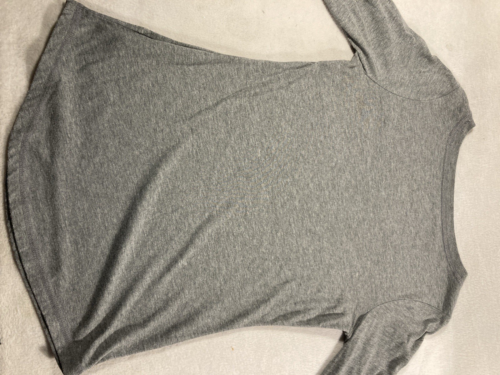 Mossimo Supply Co. Women’s Regular XS Gray Scoop Neck Long Sleeve Knit Tee