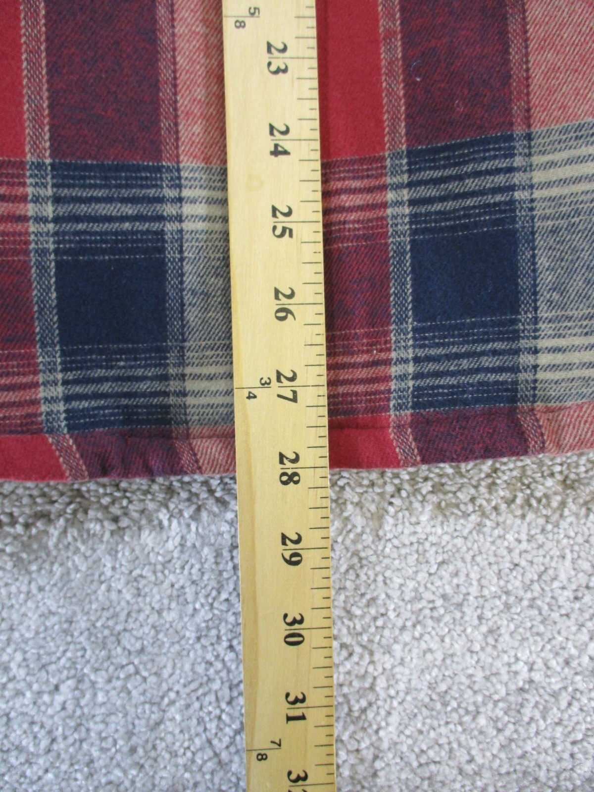 Legendary Outfitters Flannel Jacket Mens Large Red Blue Brown Cotton