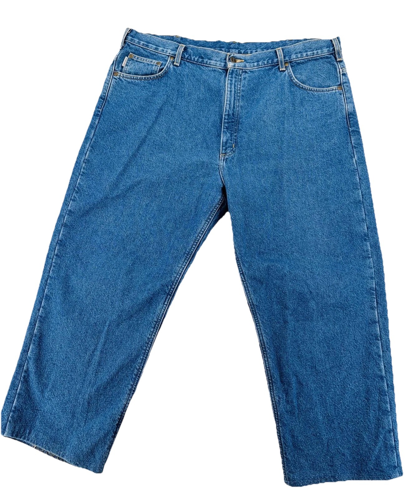Carhartt Relaxed Fit Flannel Lined Denim Jeans 42×30 Heavyweight Cotton