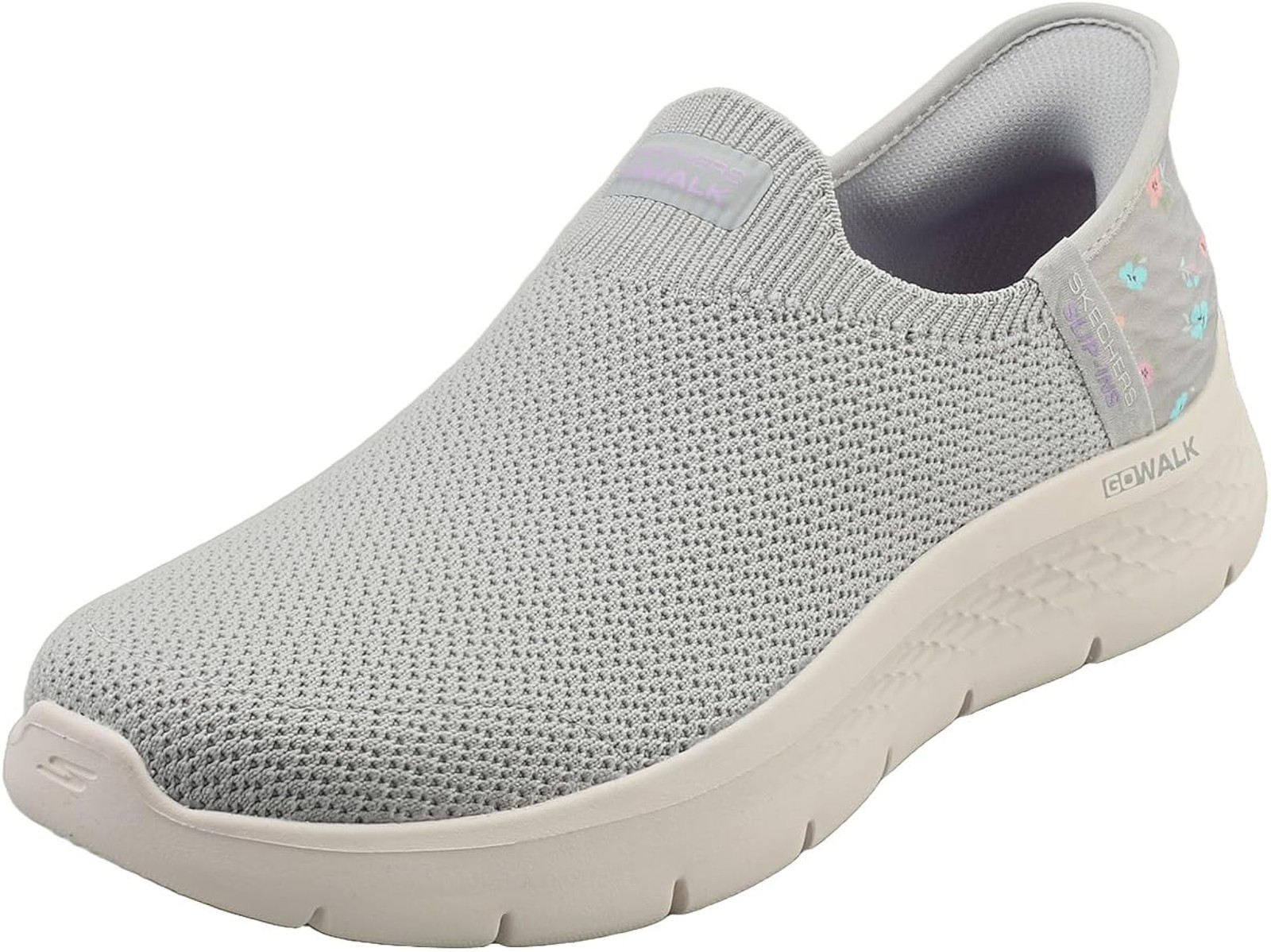 Skechers Women’s Go Walk Flex Sunset Rose Hands Free Slip-ins – Gray/Lavender –