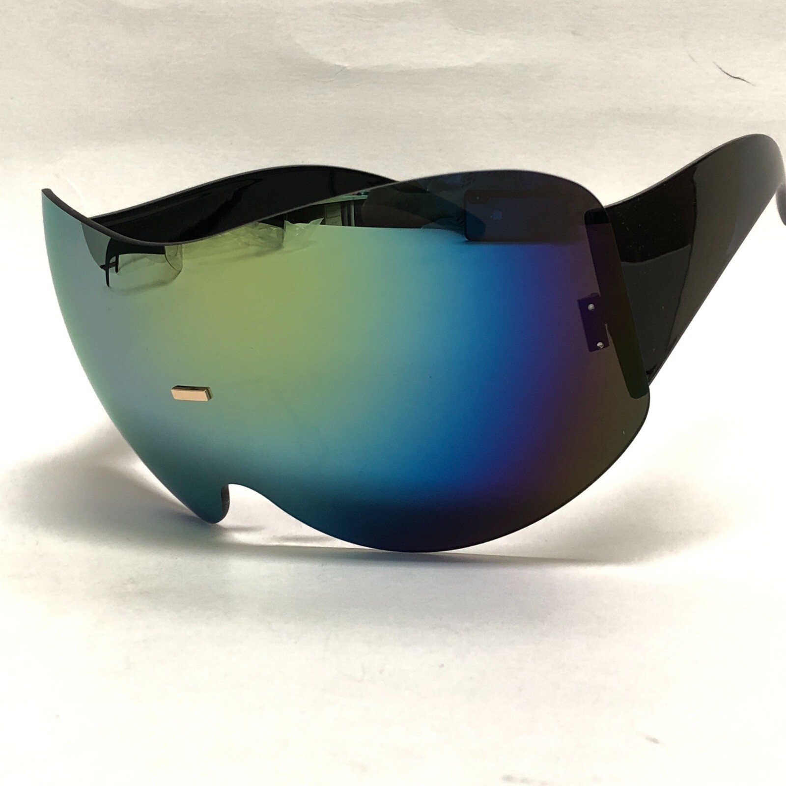 Futuristic Shield Sunglasses Mirrored Lens Visor Goggle Fashion Shades Lentes