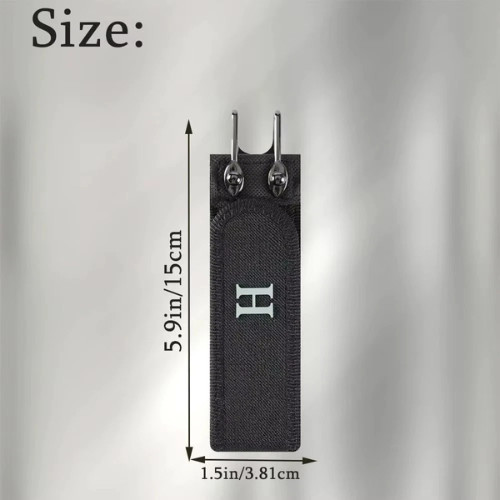 2PCS Tactical Metal Hook Elastic Belt Buckle-Less Invisible Waist Belt Closure
