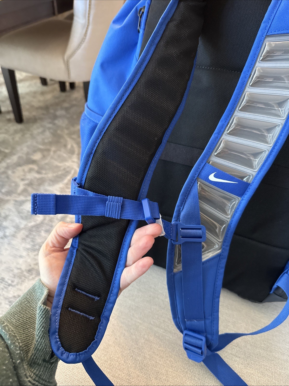NIKE HM9965-480 Varsity Elite Backpack (32L) Royal Blue PreOwned