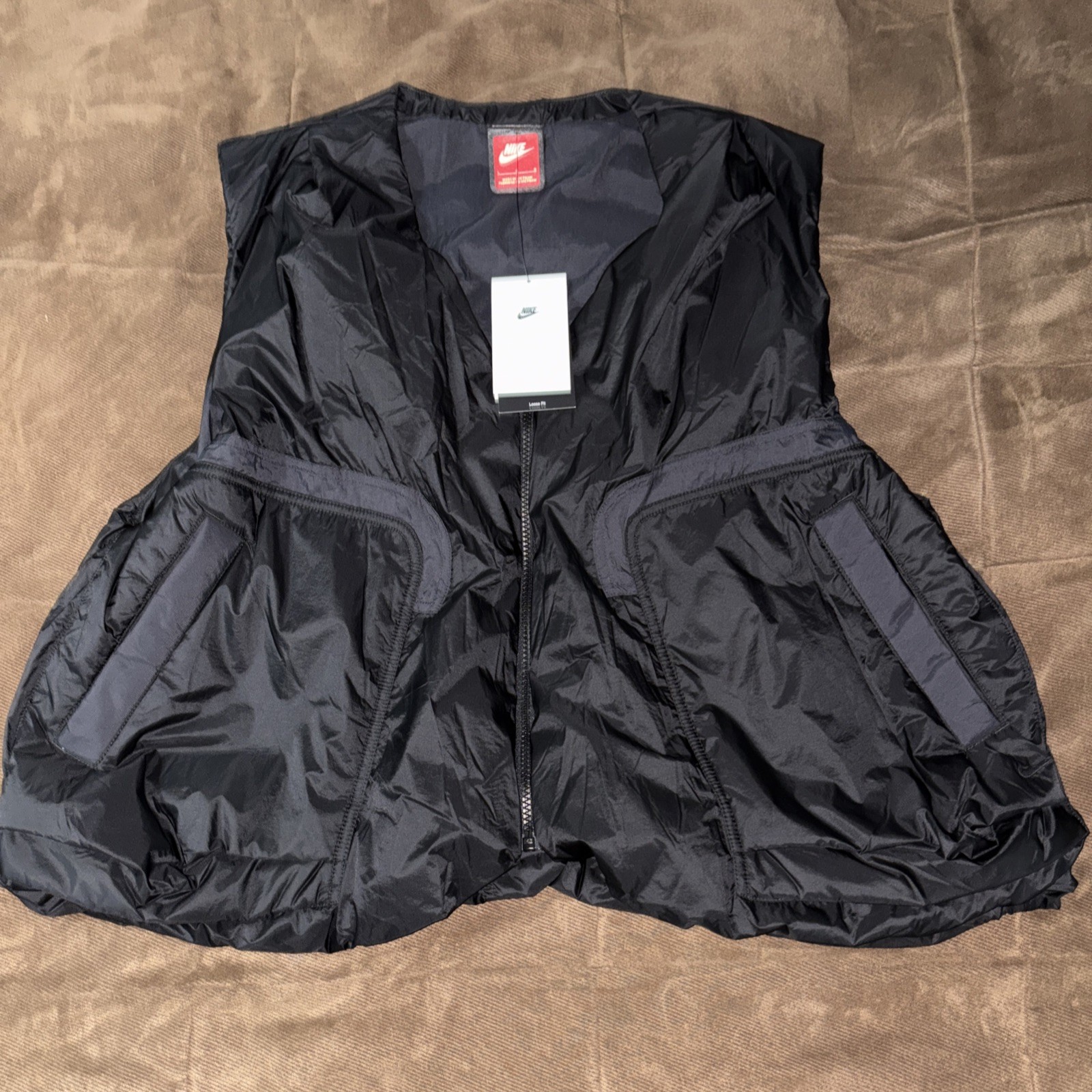 Nike Tech Woven Lightweight Vest Black Loose Men’s Size Large