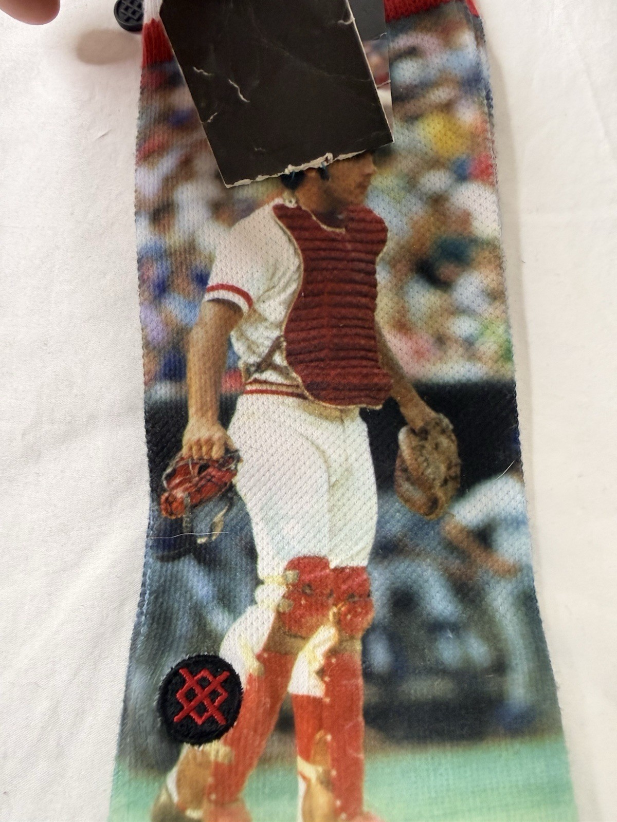 STANCE MLB CINCINNATI REDS Johnny Bench CREW SOCK Men’s Red/White Size L-XL 9-13