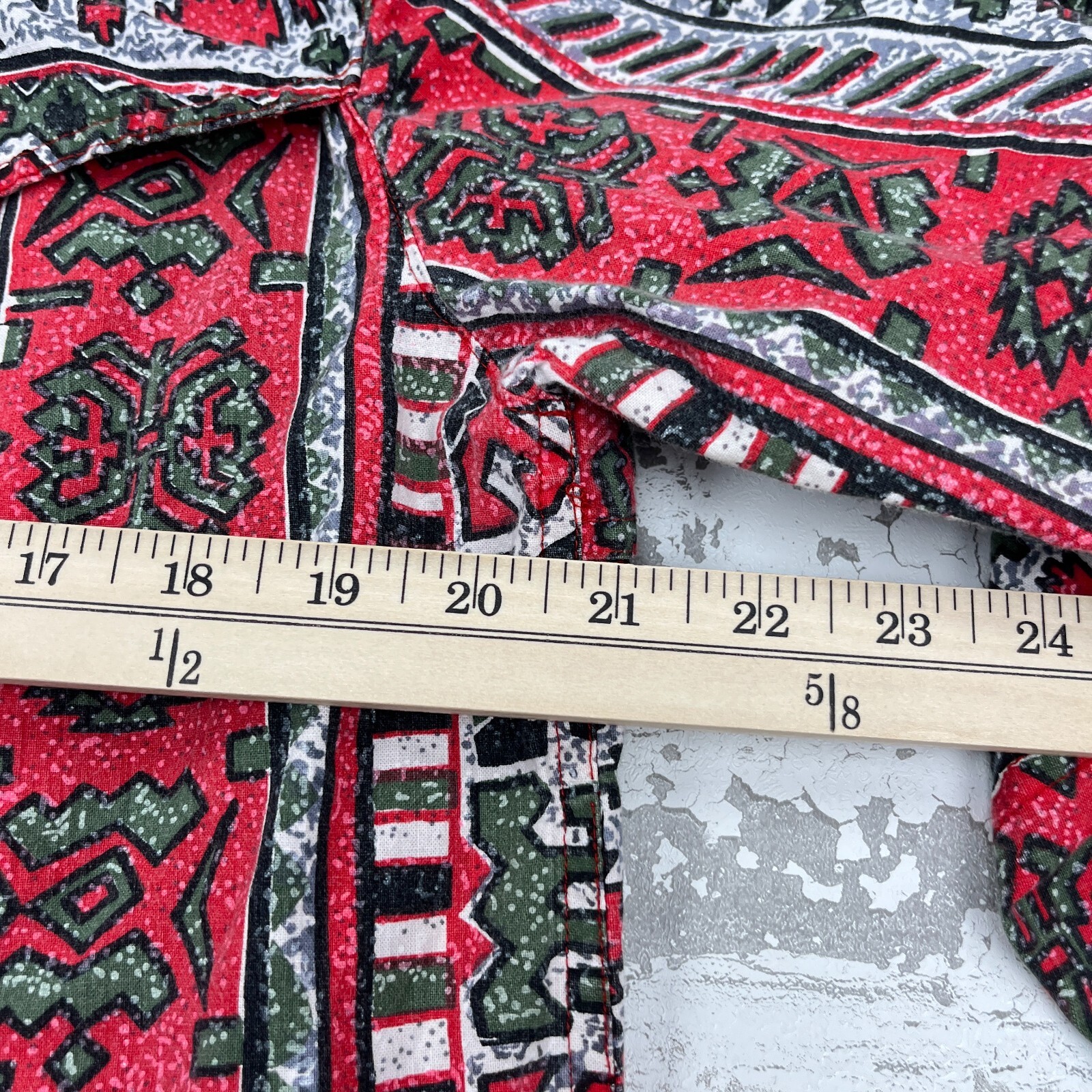 Vintage Saddlebrook Western Shirt Men Medium Red Button Up Cowboy Southwestern