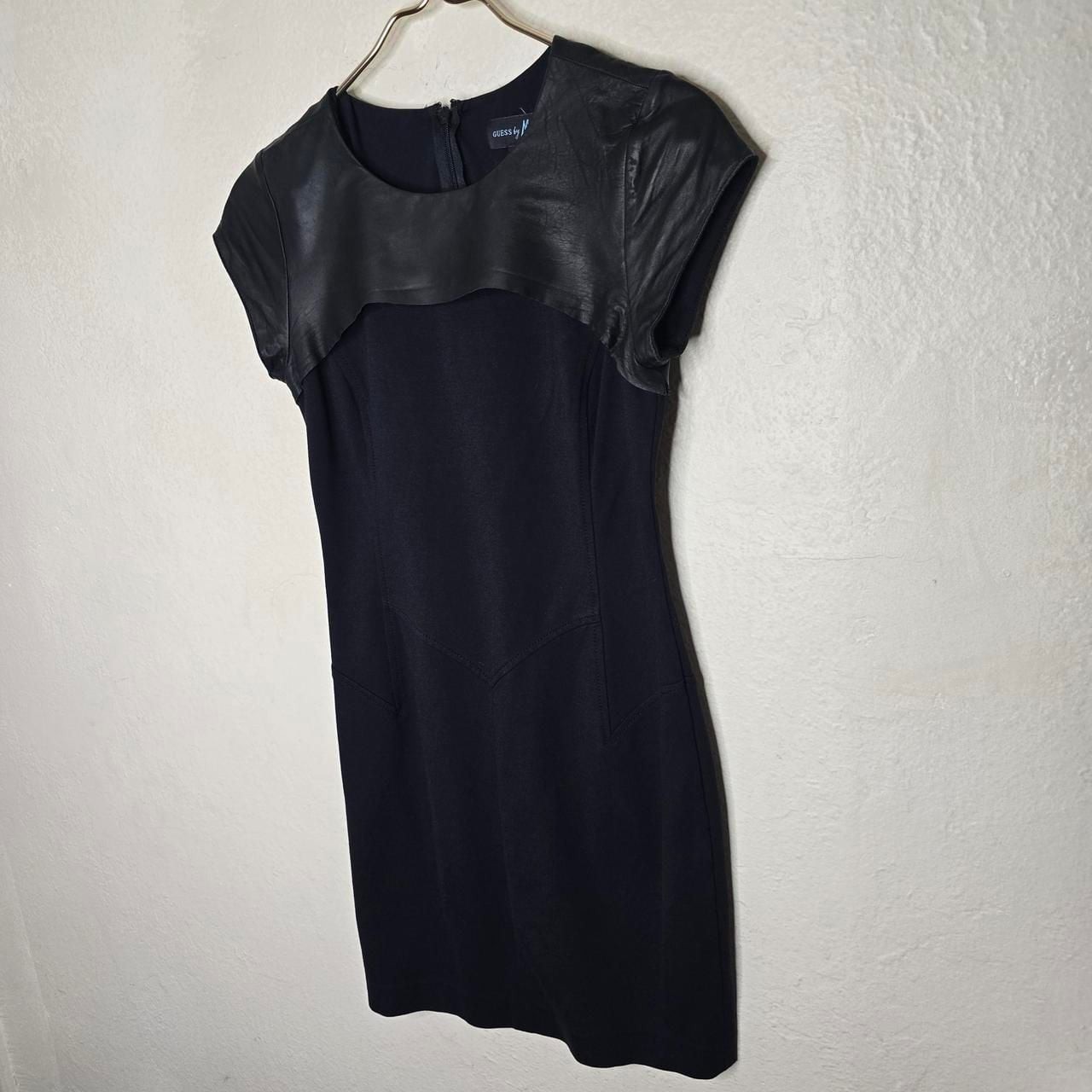 Guess by Marciano Genuine Leather Panel Bodycon Dress