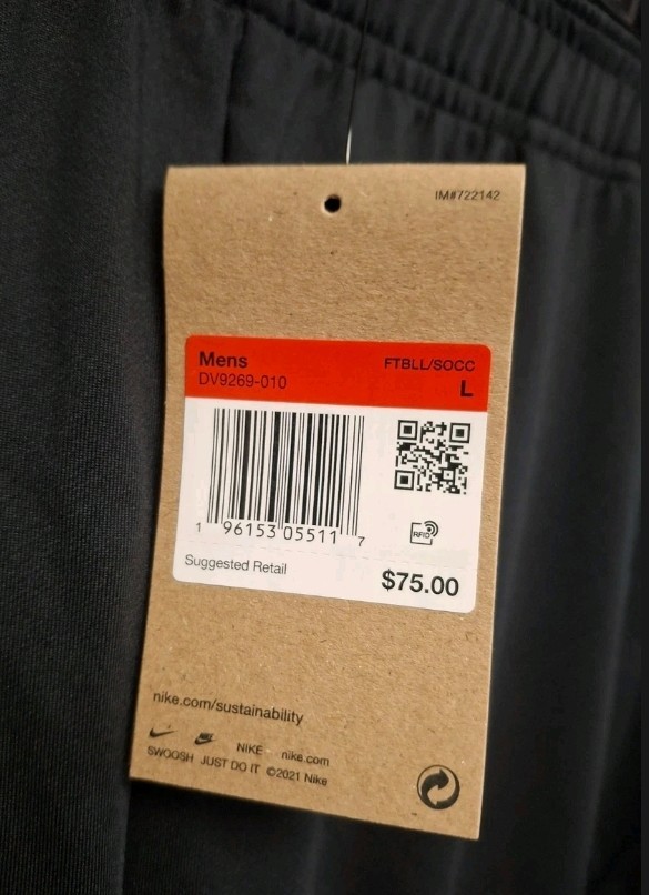 Nike Dri-FIT Strike Men’s Training Soccer Pants Black / White LARGE DV9269-010