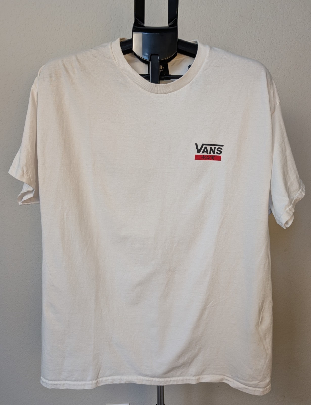 Vans Japan Graphic T-Shirt XL White Katakana Skate Streetwear Tee