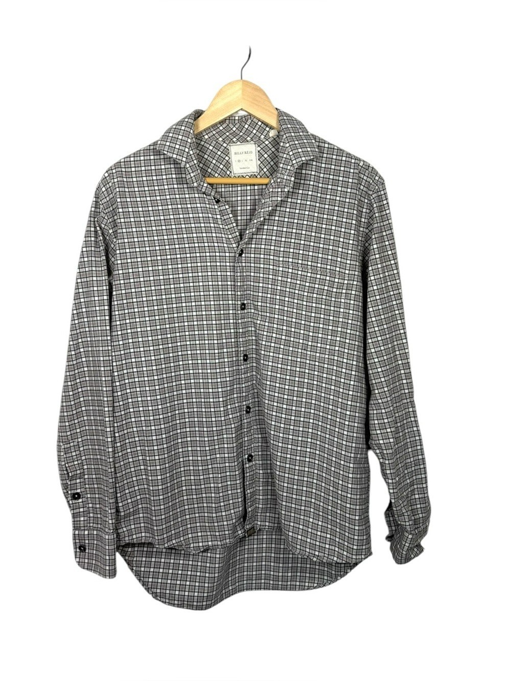 Billy Reid Standard Cut Plaid Button Down Shirt Men’s Medium
