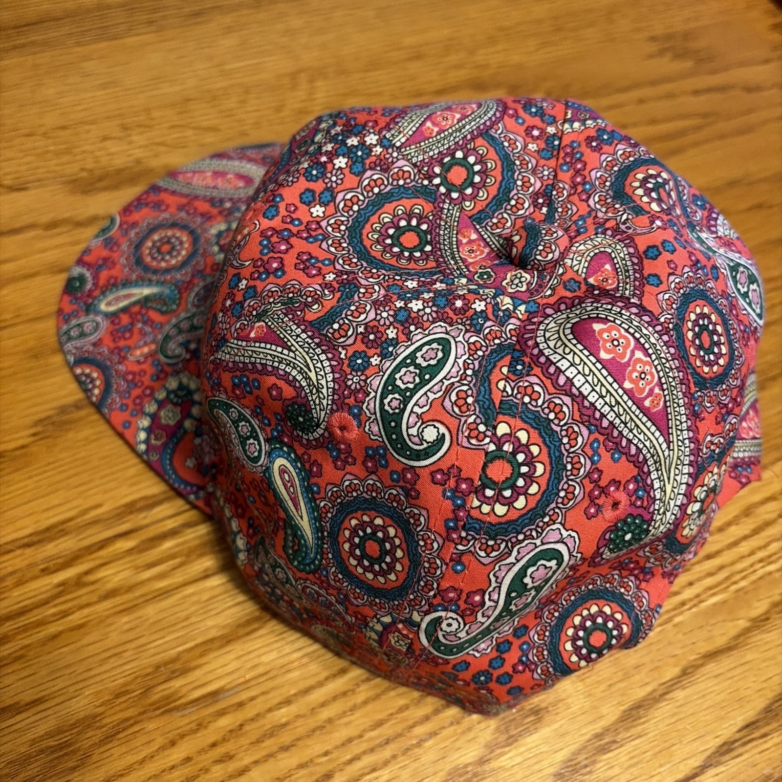 Bdvibez Paisley Design Flat Bill Ball Cap Hat Embroidered Logo Bad Vibes