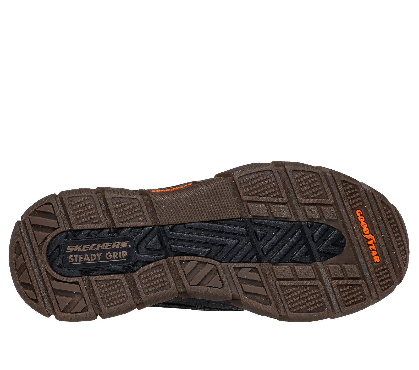JohnDeere Skechers Shoe Men Black Slip Ins Chocolate Waterproof Anti Slip 256002