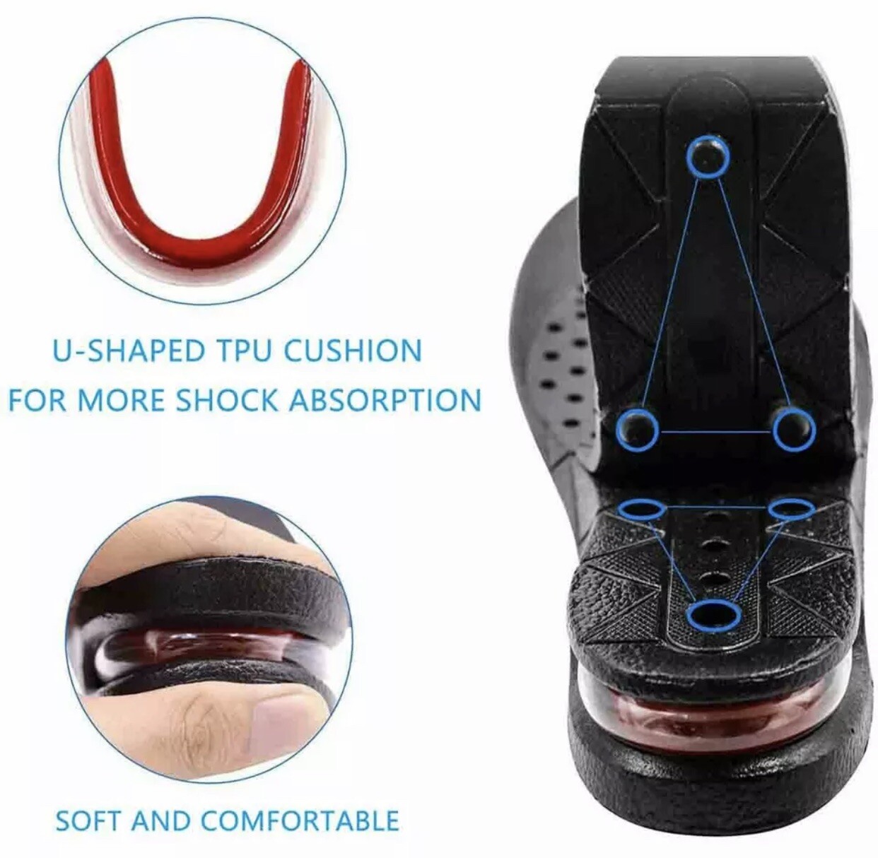 3-Layer Height Increase Elevator Shoes Lifts 7cm For Men & Women – USA Shipper🌟